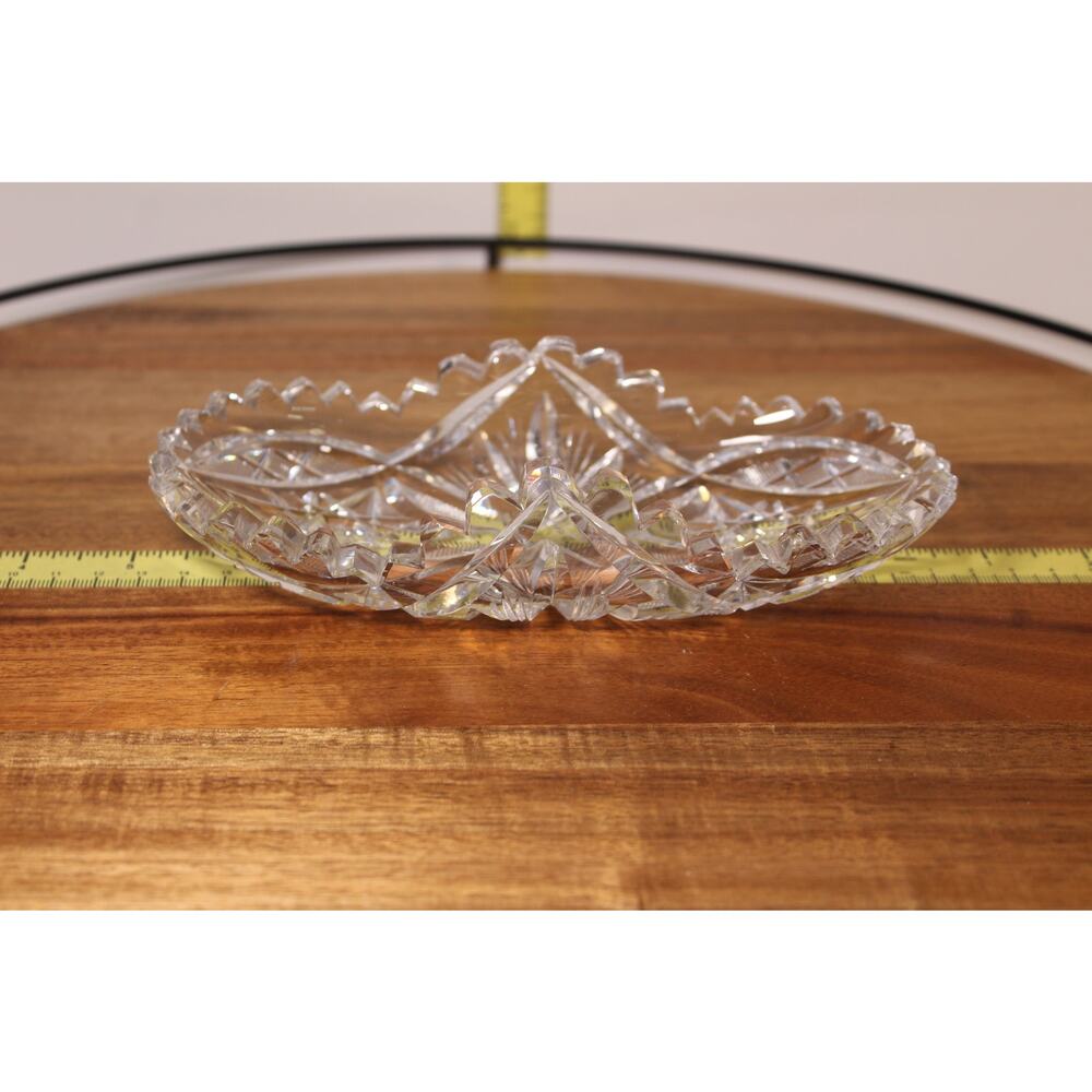 American Brilliant Period Cut Glass Celery Dish - Elegant Vintage Piece